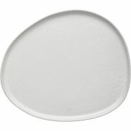 Aida Raw Organic middagstallrik, 29x25 cm, arctic white