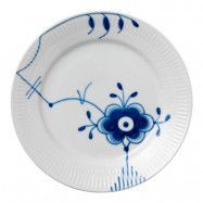 Royal Copenhagen - Blue Fluted Mega Tallrik flat 19 cm dekor 6