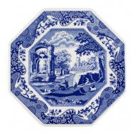 Spode - Blue Italian Tallrik 8-kantig 24 cm