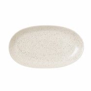 Broste Copenhagen Nordic Vanilla oval tallrik 30 x 17 cm