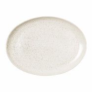 Broste Copenhagen Nordic Vanilla oval tallrik 35,5 x 26,5 cm