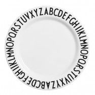 Design Letters - Eat&Learn Tallrik 20 cm Vit