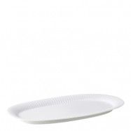 Kähler - Hammershøi Oval serveringsfat 40x22,5 cm Vit