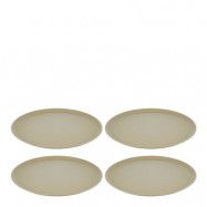 Koziol - Connect Tallrik 25,5 cm 4-pack Beige