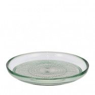 Kusintha grön tallrik i glas, 18 cm - BITZ