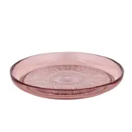 Kusintha rosa tallrik i glas, 25 cm - BITZ