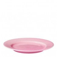 Lyngby Porcelæn - Rhombe Color Tallrik 21 cm Rosa