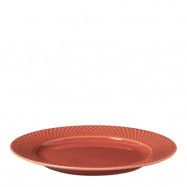 Lyngby Porcelæn - Rhombe Color Tallrik 23 cm Terracotta