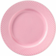 Lyngby Porcelæn Rhombe lunchtallrik 21 cm Rosa