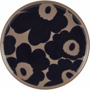 Marimekko Unikko tallrik, 20 cm, mörkblå