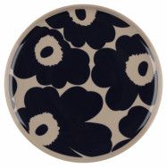 Marimekko Unikko tallrik 20 cm, terrakotta/blå