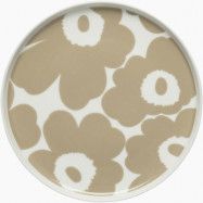 Marimekko Unikko tallrik, 25 cm, vit