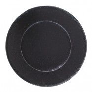 Modern House - Black Satin Assiette 23 cm Svart