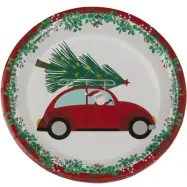 Små papperstallrikar, jul 8-pack