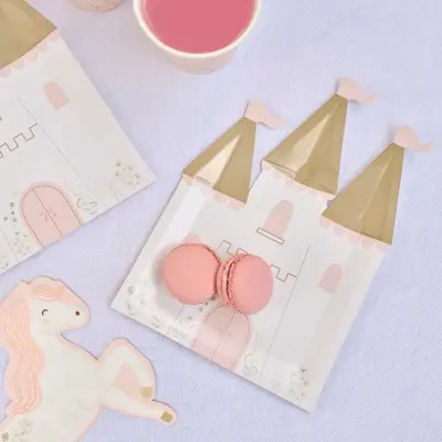 Papperstallrikar Sagoslott, 8-pack - Ginger Ray