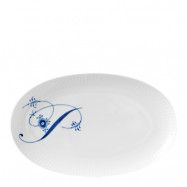 Royal Copenhagen - Blue Fluted Pl Alphabet oval tallrik P 23 cm