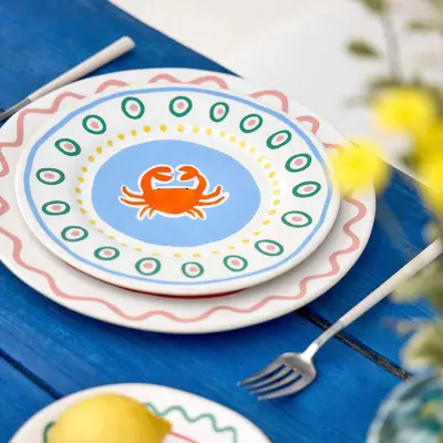 Tallrik Ø22 cm med motiv - Costa Nova