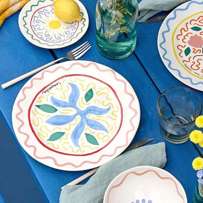 Tallrik Ø27 cm med motiv - Costa Nova