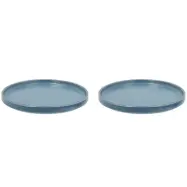 Tallrik Fjord, 2-pack, 26,5cm, blå - Villa Collection