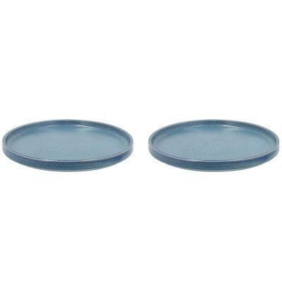Tallrik Fjord, 2-pack, 26,5cm, blå - Villa Collection