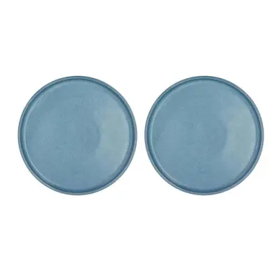 Tallrik Fjord 2-pack, blå - Villa Collection