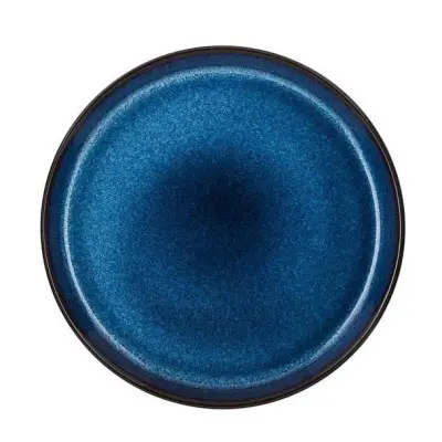Tallrik Gastro Ø21 cm, mörkblå/svart - BITZ