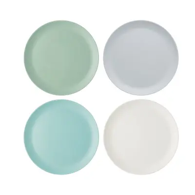 Tallrikar i melamin Ø28 cm, 4 st - Colourworks