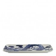 Tokyo Design Studio - Japonism dragon tallrik 28,5x14 cm blue