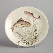 Vintage - SÅLD"Fish"Tallrik Design No 3.