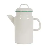 Emaljerad Te- Kaffekanna, 2,0L - Kockums Jernverk - Cream lux