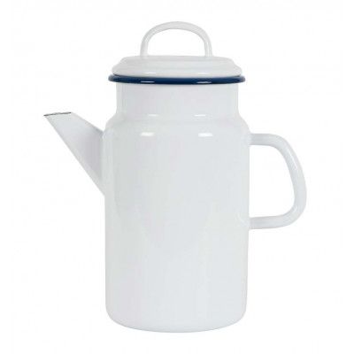 Emaljerad Te- Kaffekanna, 2,0L - Kockums Jernverk - Kockums white