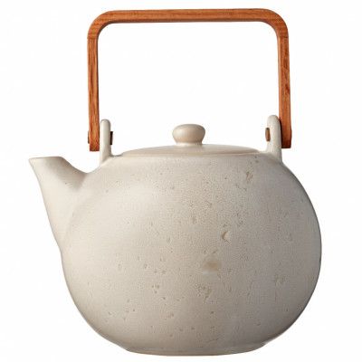 Tekanna med tesil 1,2 liter, Matt gräddvit - BITZ