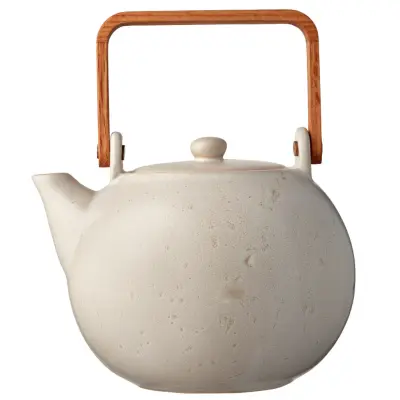 Tekanna med tesil 1,2 liter, Matt gräddvit - BITZ