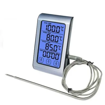 Digital Stektermometer med timer 526