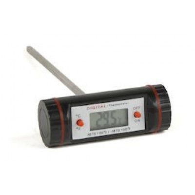 Digital köttermometer, 15 cm, svart