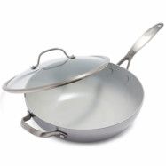 GreenPan Venice Pro wok med lock 30 cm