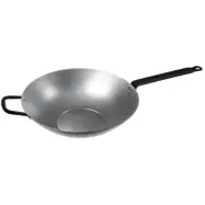 Wok flat botten kolstål Ø 34cm - Exxent